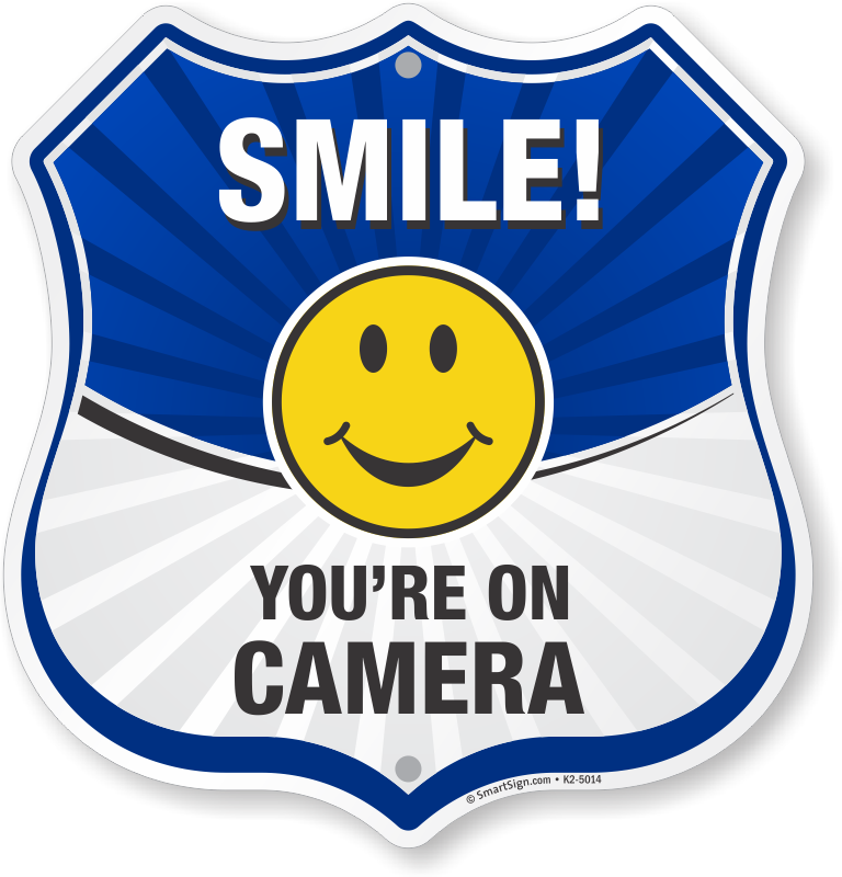 Zoom, Price, Buy - Smile Youre On Camera Sign Clipart (768x800), Png Download