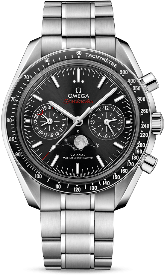 Moonwatch Omega Co-axial Master Chronometer Moonphase - Omega Watch Clipart (800x1100), Png Download