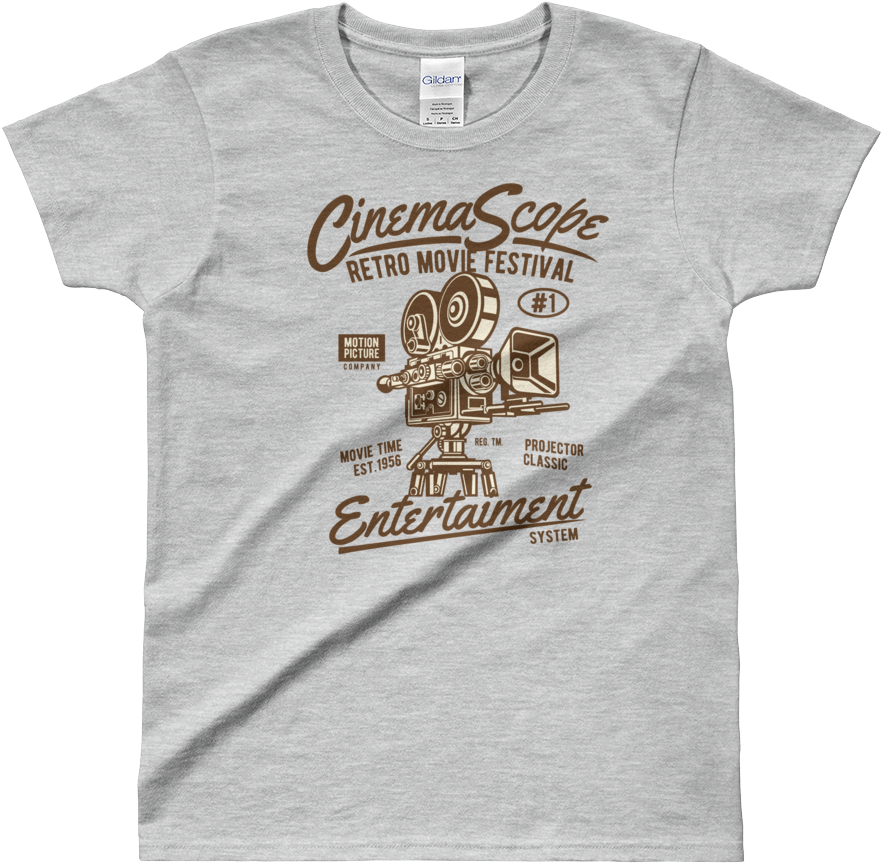 Cinema Scope - Ladies' T-shirt - Crunch T Shirt Clipart (1000x1000), Png Download