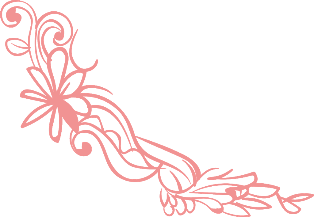 #flower #pink #swirls #divider #border #frame #decor - Illustration Clipart (1024x708), Png Download