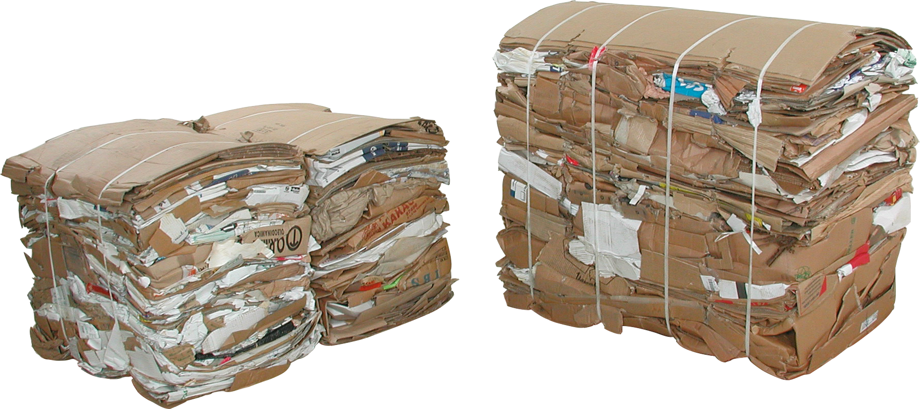 Cardboard Bales2 - Cardboard Bale Clipart (1796x799), Png Download