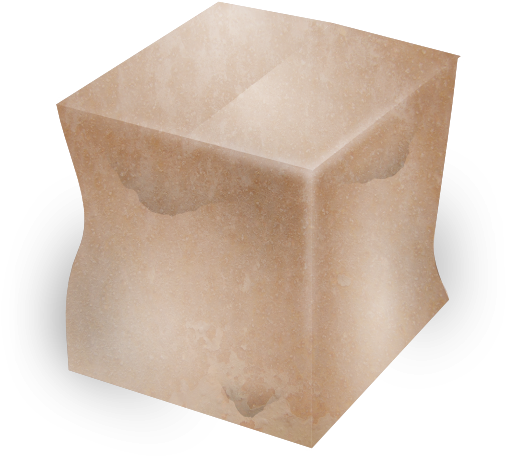 Small - Caixa De Papelão Molhada Clipart (600x558), Png Download