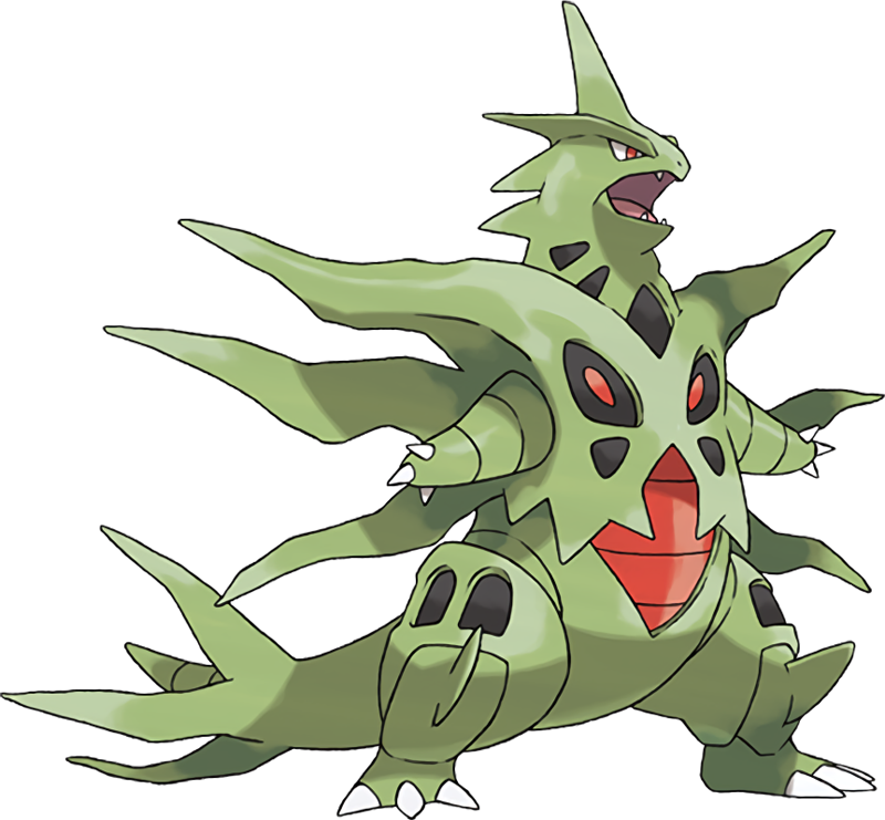 Pokemon Mega Tyranitar Is A Fictional Character Of - Mega Tyranocif Clipart (800x741), Png Download