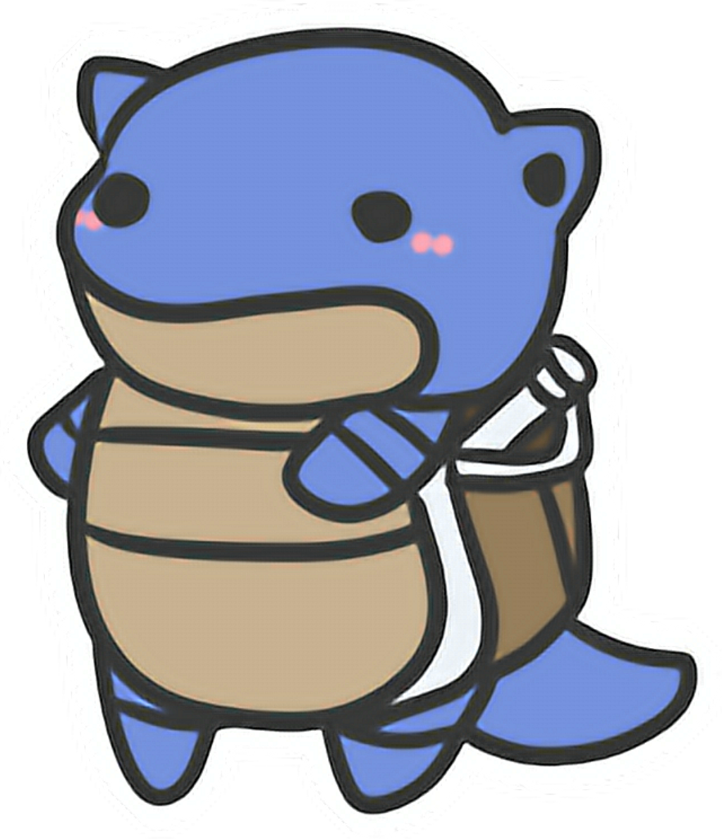 #blastoise #wartortle #squirtle #pokemon #turtle #tortoise - Blastoise Kawaii Pokemon Clipart (1024x1190), Png Download