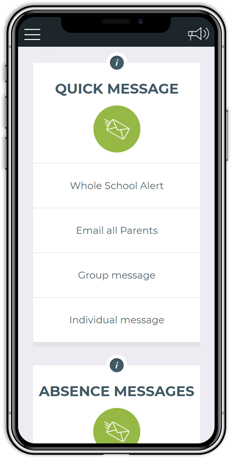 School Messenger Mobile App - Mobile Phone Clipart (800x1521), Png Download