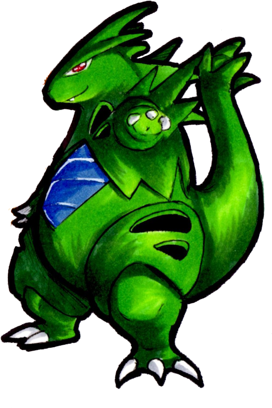 248 Tyranitar - Illustration Clipart (894x1541), Png Download