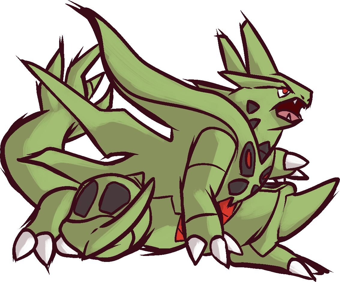 #megatyranitar #tyranitar #pokemon #pkmnart #dududu Clipart (1133x941), Png Download