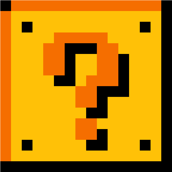 Mario Mystery Block - Super Mario Bros Question Block Clipart (1184x1184), Png Download