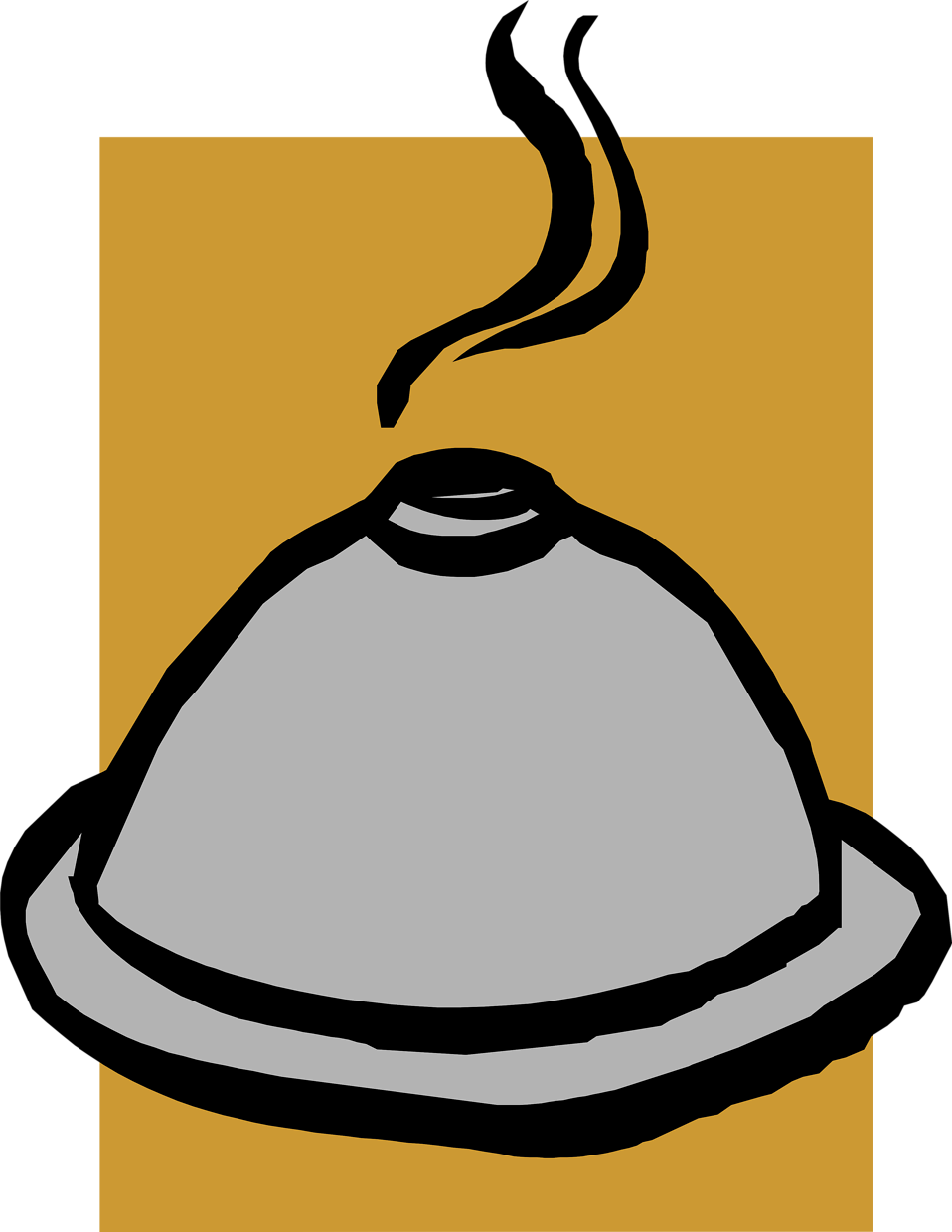 Dishes Clipart - Main Dish Clip Art Free - Png Download (958x1240), Png Download