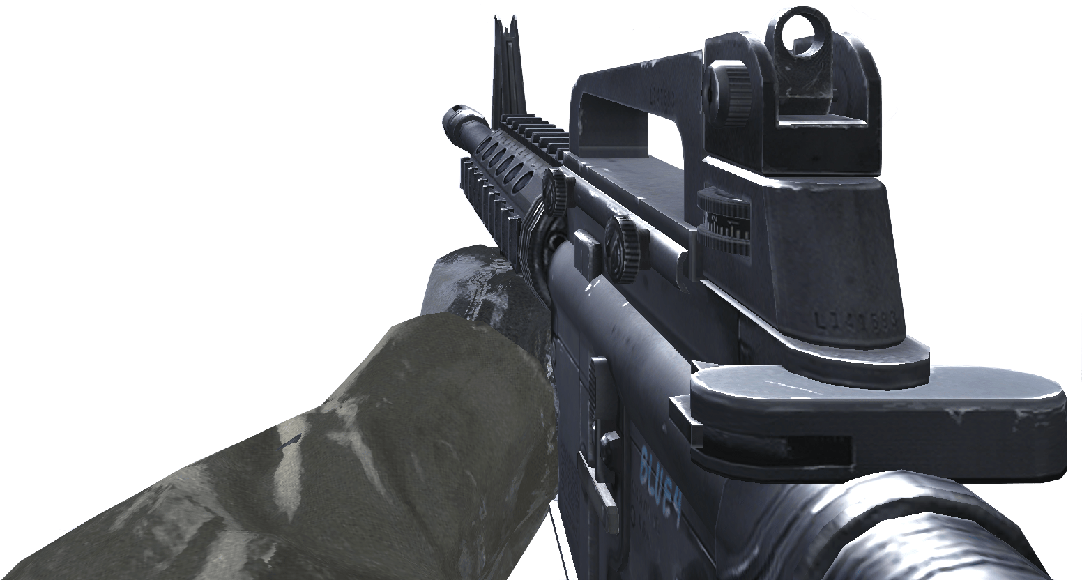 Call Of Duty 4 Modern Warfare M4a1 - Call Of Duty 4 Clipart (1597x1019), Png Download