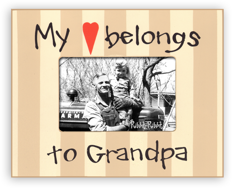 My Heart Belongs To Grandpa - Christmas Card Clipart (1024x1024), Png Download