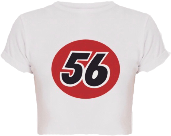 56 Logo Women's Crop Top - 76 Gas Clipart (588x746), Png Download