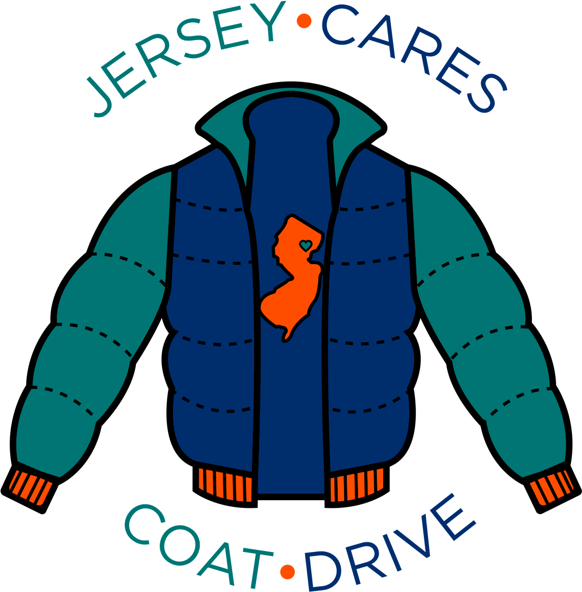 Every October, This Enables Jersey Cares To Help Children - Coat Drive Clipart (1147x1200), Png Download