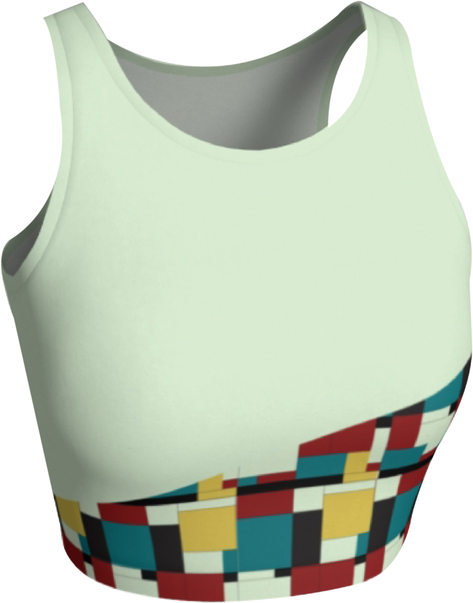 Athletic Crop Tops Clipart (673x858), Png Download