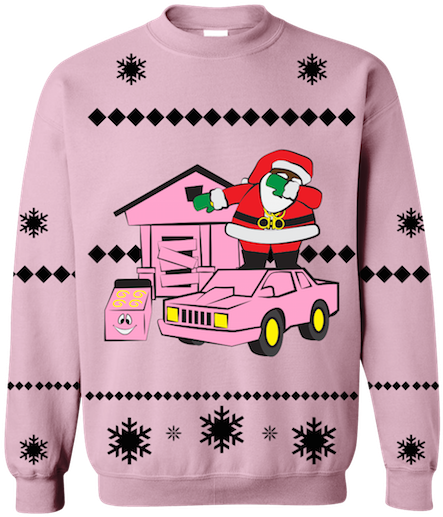 Image Via 2 Chainz Shop - Hip Hop Ugly Christmas Sweater 2018 Clipart (600x600), Png Download