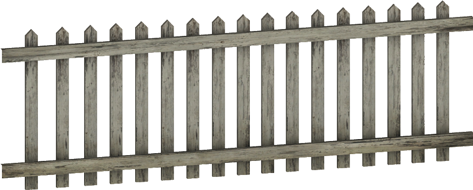 Picket Fence Clipart (973x392), Png Download