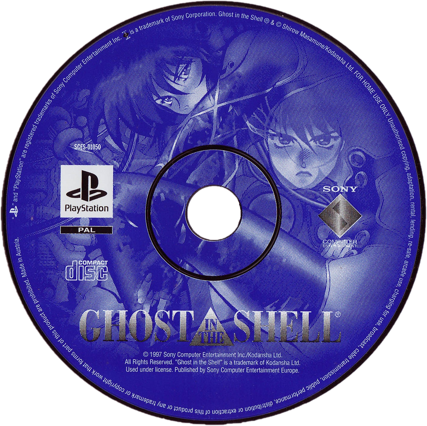 Ghost In The Shell - Playstation Clipart (1425x1420), Png Download