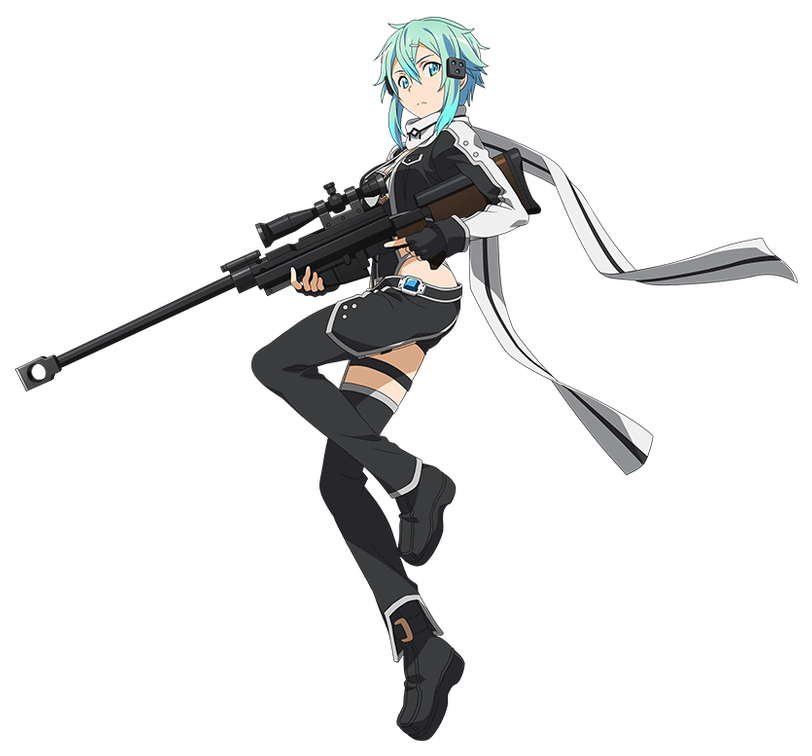 1458693227001 Sword Art Online, Online Art, Sinon - Sao コード レジスタ シノン Clipart (843x800), Png Download