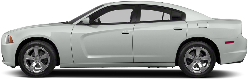 2014 Dodge Charger Exterior Side View - Kia Rio Sedan 2015 Price Clipart (900x594), Png Download