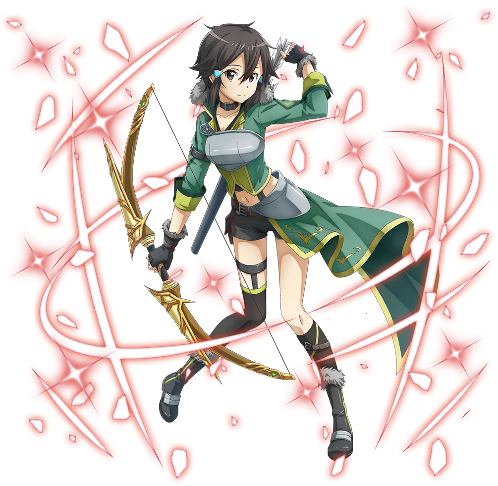 Full Sized Pictures Of Sinon, Yuuki, Silica And Lisbeth - Cartoon Clipart (1024x1024), Png Download