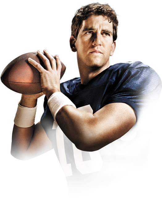 Eli Manning - Touch Football (american) Clipart (550x700), Png Download