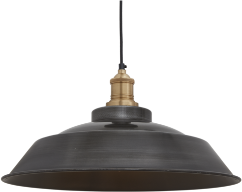Retro Lampshade Pewter Vintage Designer Metal Bar Restaurant - Inch Clipart (600x600), Png Download