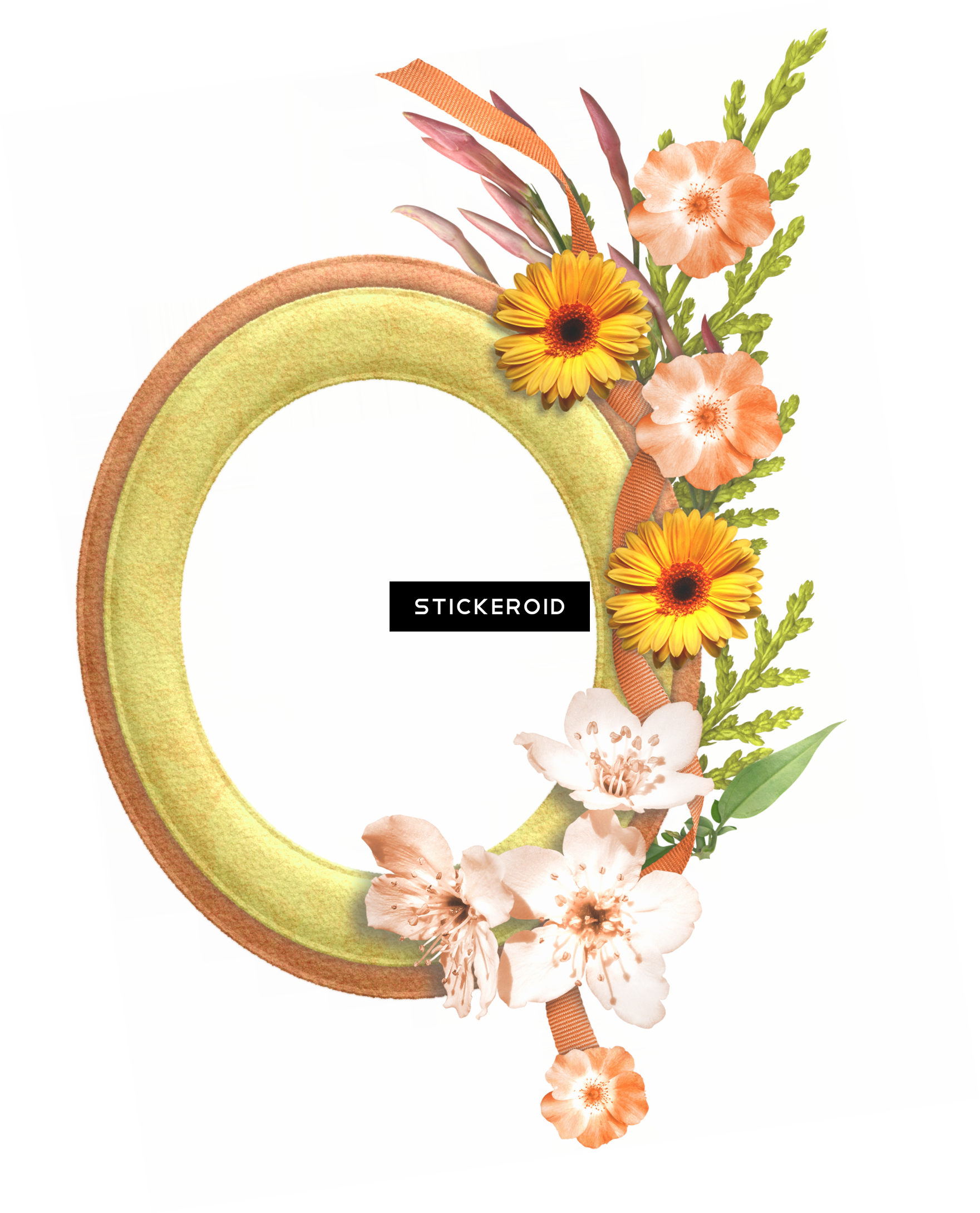 Gold Flower Frame Border Frames , Png Download Clipart (1761x2180), Png Download