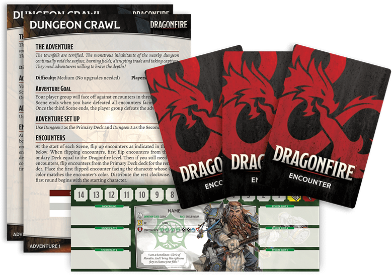 Contents - Dragonfire Deck Building Game Clipart (800x560), Png Download
