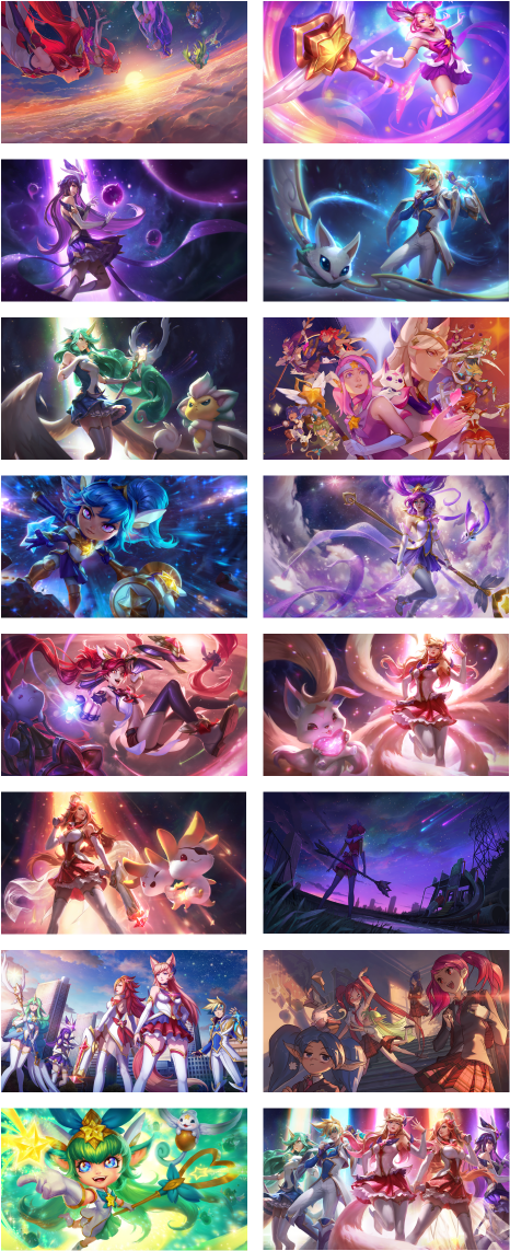 Star Guardian Collections Grid - Kda Pop Stars Fondo De Pantalla Clipart (478x1146), Png Download