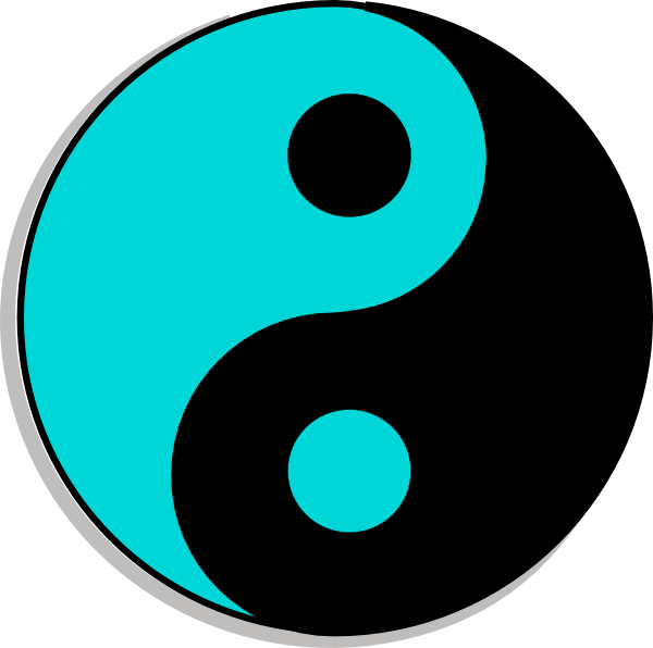 Yin Yang 6 Svg Clip Arts 600 X 596 Px - Ying Y Yang Colores - Png Download (600x596), Png Download