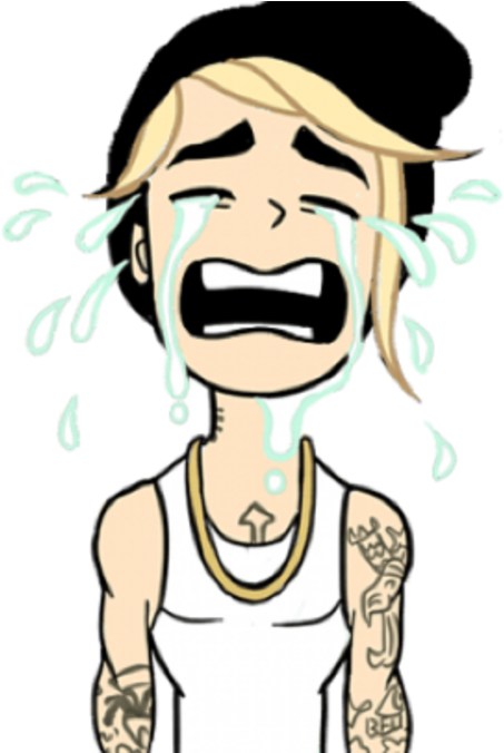 Justin Bieber Clipart Emoji - Justin Bieber Crying Emoji - Png Download (1200x675), Png Download