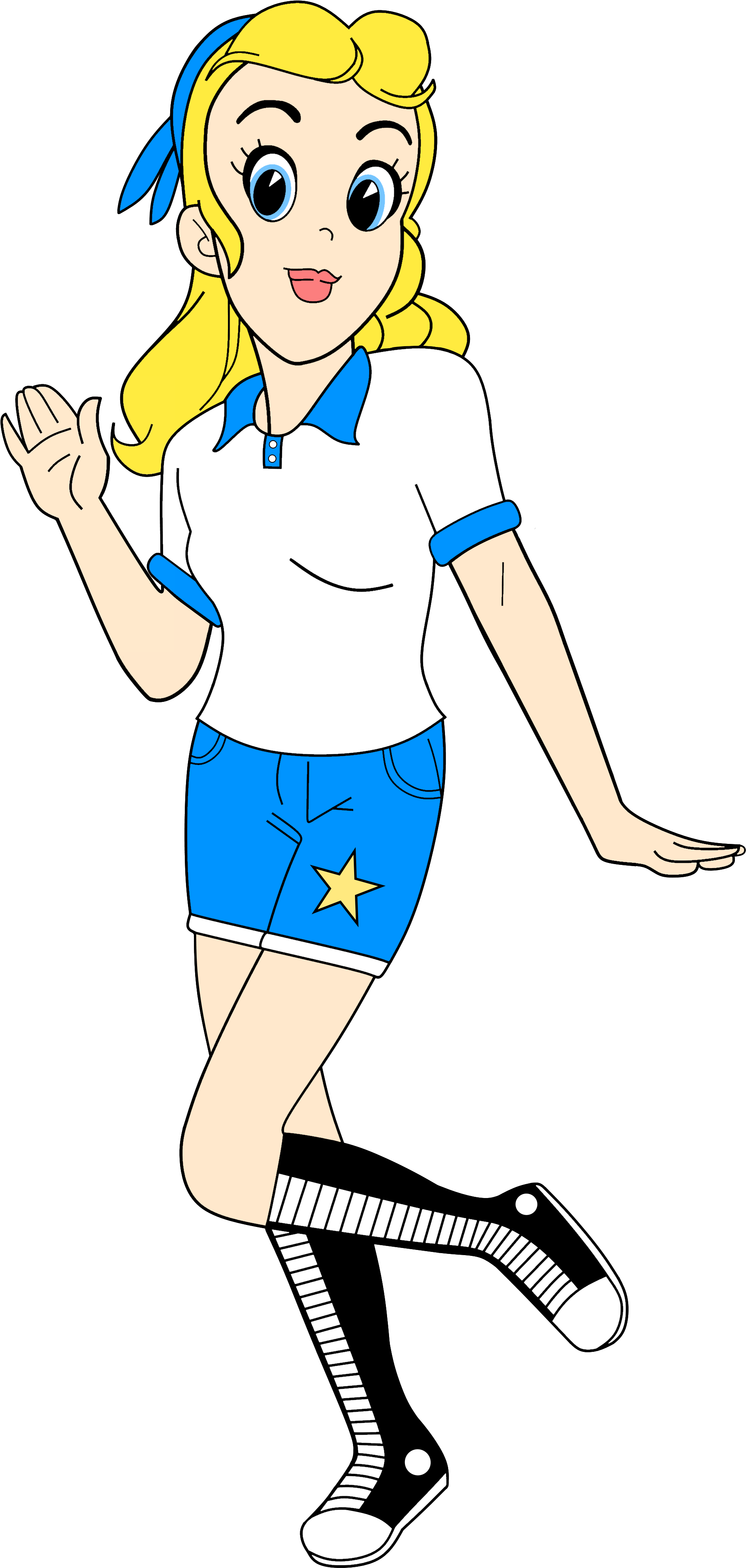Space Jam Images Sally Swing Anime Spring Break Render - Sally Swing Clipart (1907x4002), Png Download