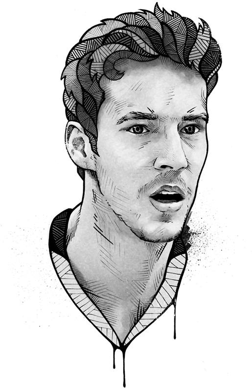 575 X 800 6 - Goran Dragic Drawing Clipart (575x800), Png Download