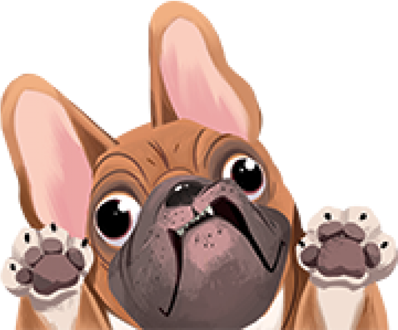 French Bulldog Car Decal Clipart (800x800), Png Download