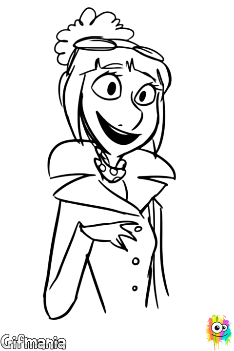 Lucy Wilde, The Secret Agent, Ready To Color - Lucy Mi Villano Favorito Para Colorear Clipart (480x720), Png Download