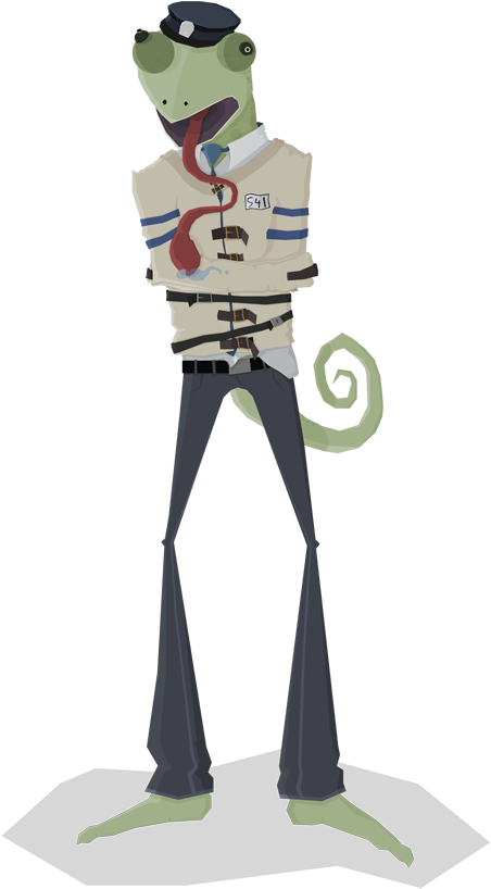 Chameleons Have Crazy Eyes - Figurine Clipart (750x1000), Png Download