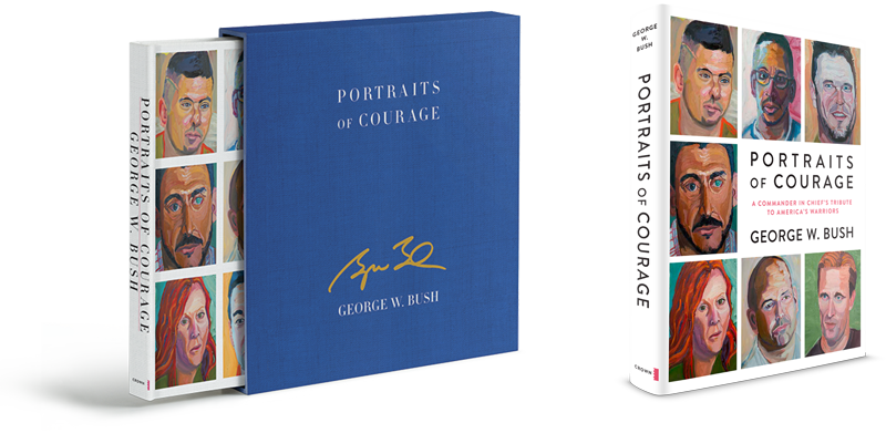 Autographed Portraits Of Courage - Portraits Of Courage Book Cover Clipart (800x391), Png Download