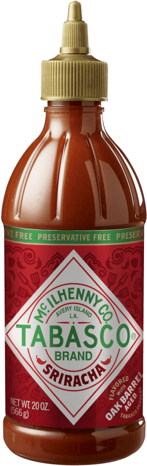 Tabasco® Sriracha Sauce - Tabasco Sriracha Sauce 20 Oz Clipart (465x1080), Png Download
