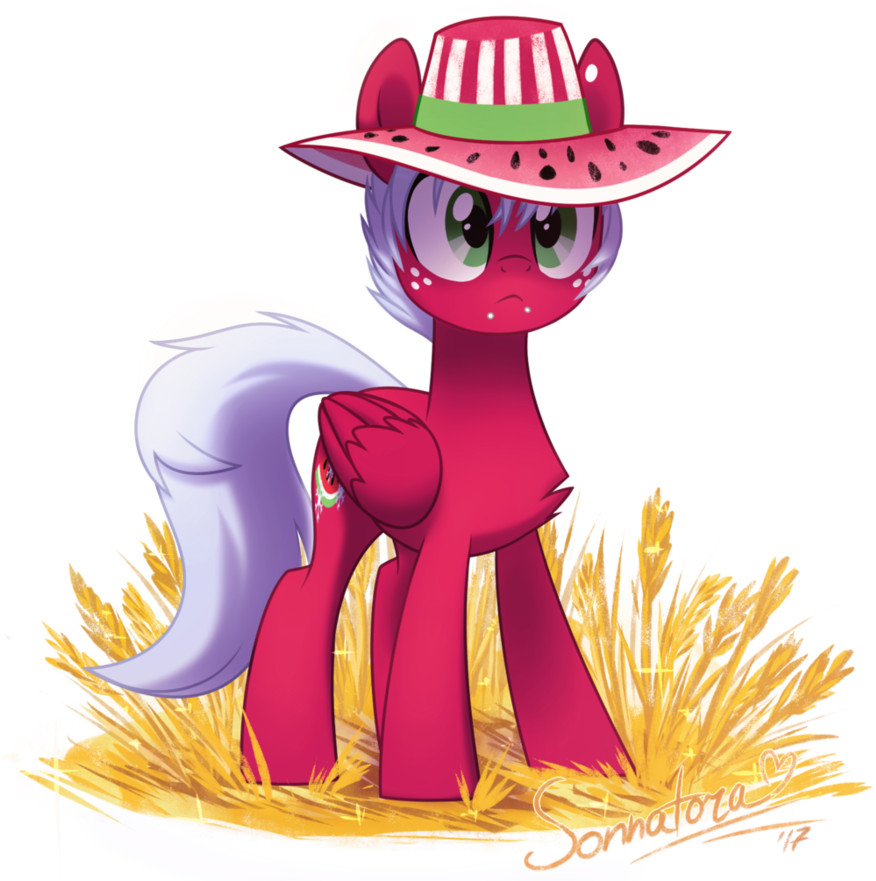 Sonnatora, Chest Fluff, Cute, Female, Freckles, Hat, - Cartoon Clipart (898x889), Png Download
