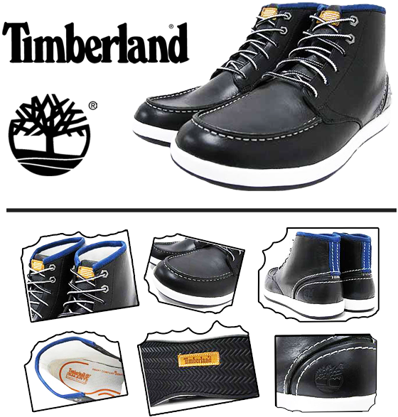 ~timberland 6 Eye Chukka Navy White Half Boot Clipart (560x587), Png Download