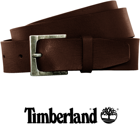 ~timberland Rugged Genuine Leather Dark Brown Belt - Timberland Clipart (600x600), Png Download