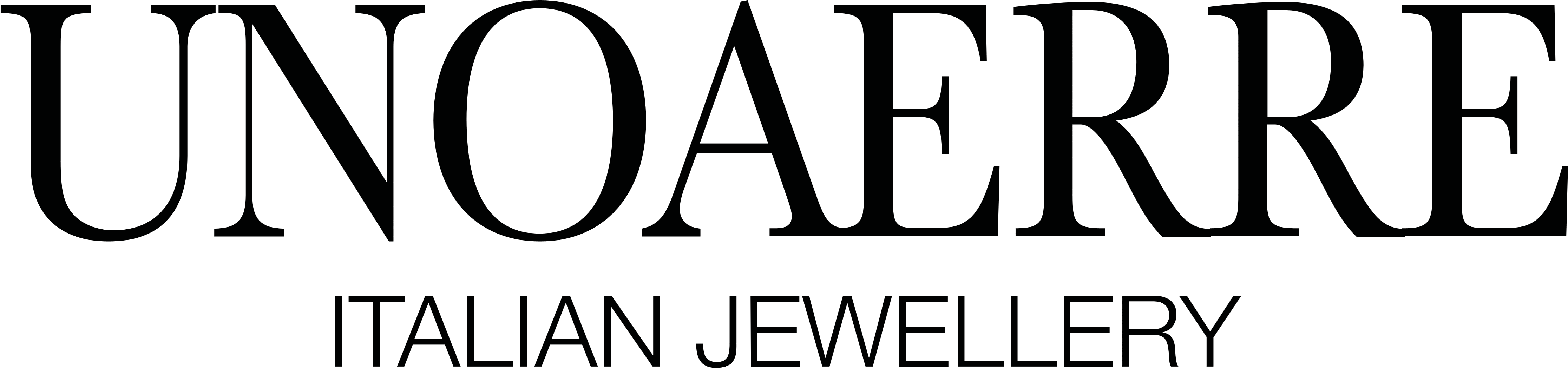 Unoaerre Italian Jewellery Logos Download - Human Action Clipart (4500x1130), Png Download