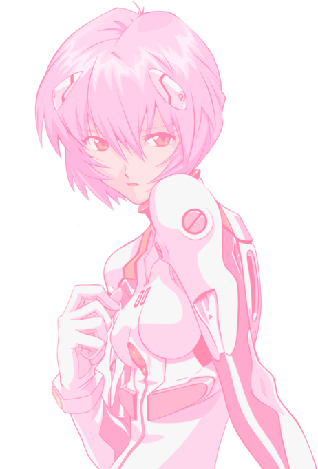 Mine Anime Pink Nge Rei Ayanami - Pink Rei Ayanami Clipart (500x691), Png Download