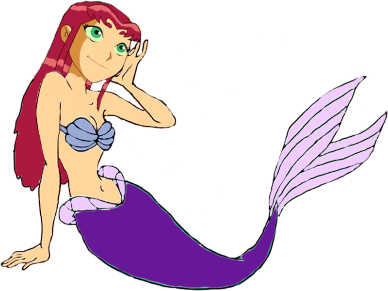 Starfire As A Mermaid - Sunset Shimmer As A Mermaid Clipart (800x600), Png Download