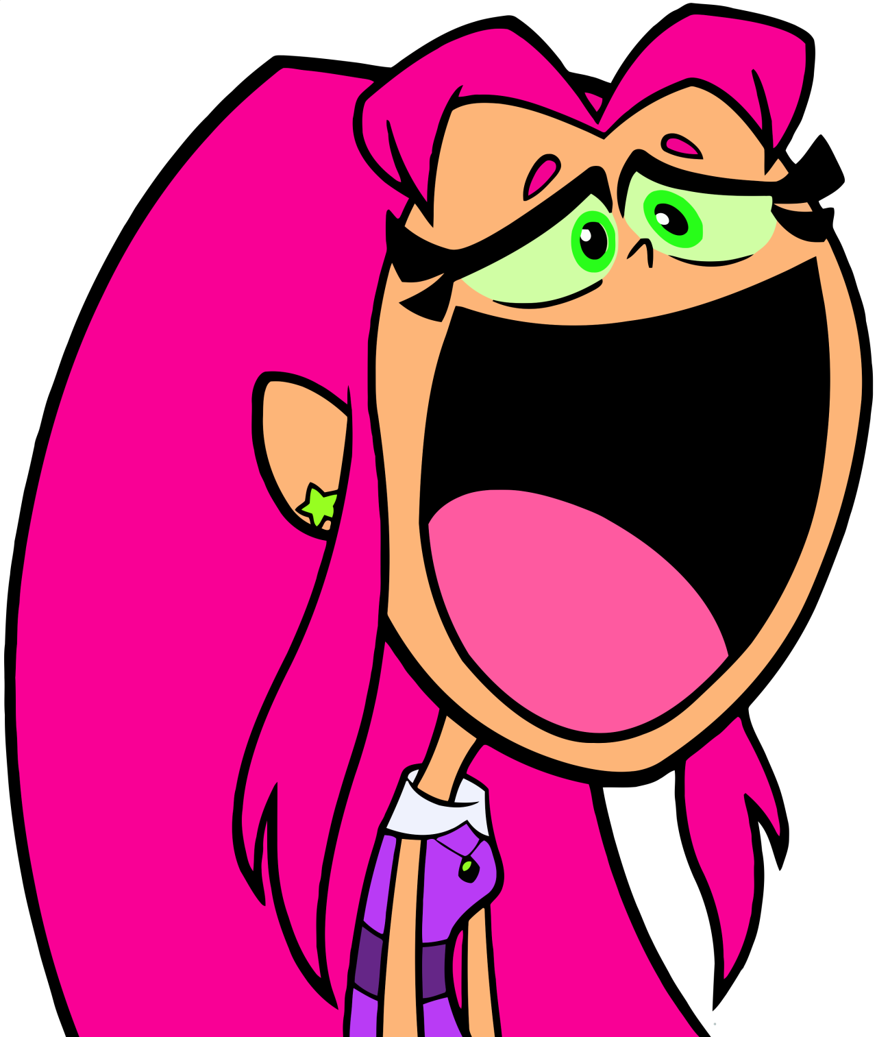 Starfire - Teen Titans Funny Starfire Clipart (1280x1513), Png Download