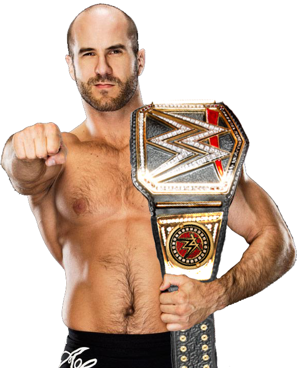 This Looks Damn Good - Cesaro Wwe World Heavyweight Champion Clipart (583x722), Png Download