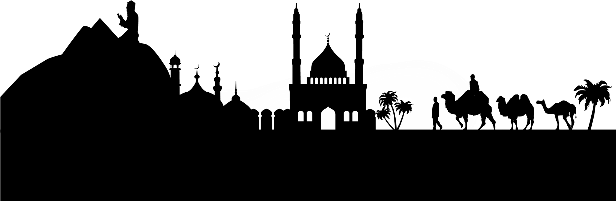 Clipart Download Peninsula Arabic Islam Eid Ul Black - Bakrid Wishes In Malayalam - Png Download (2000x710), Png Download