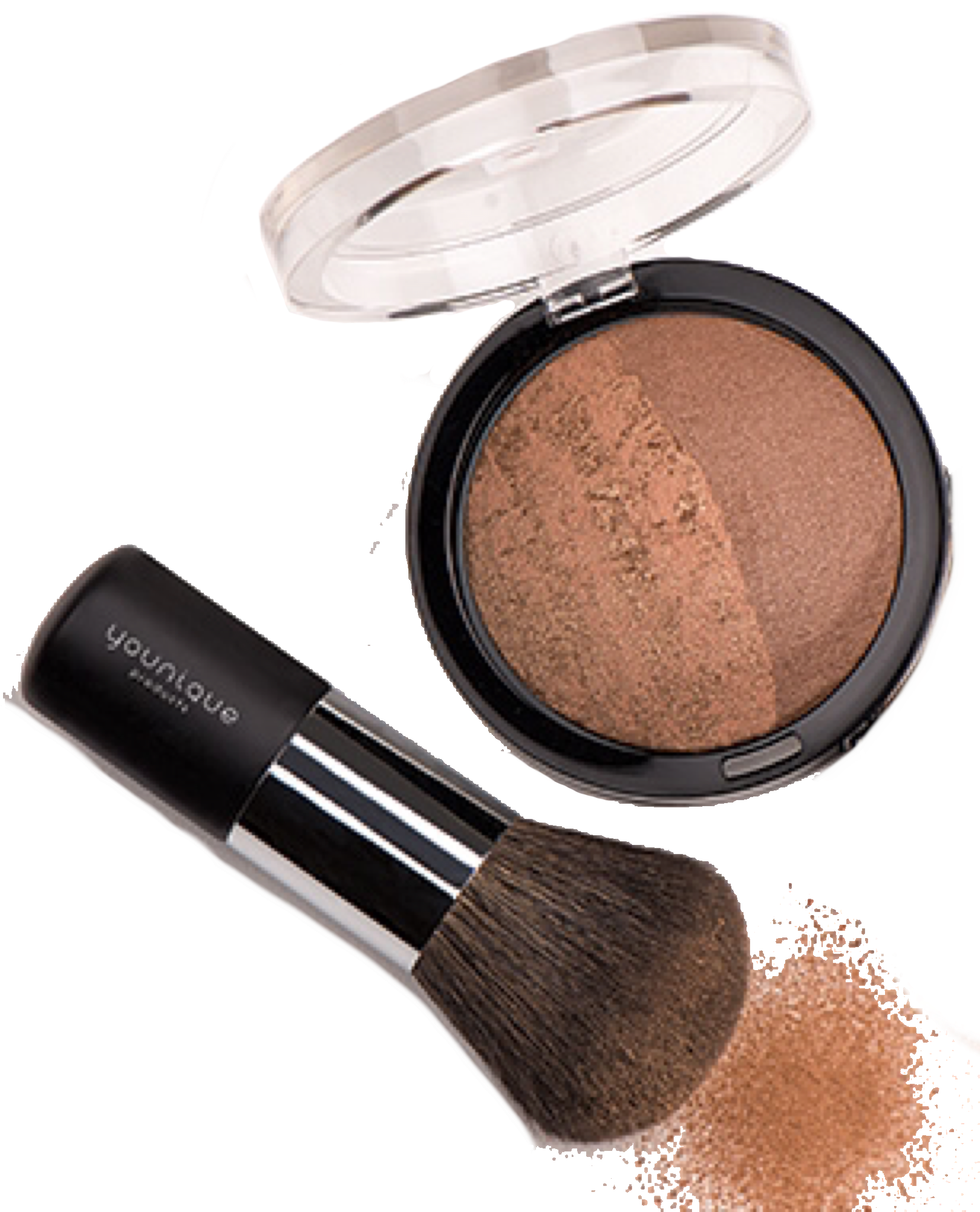 Younique Beachfront Bronzer & Powder Puff Brush Clipart (1620x2004), Png Download