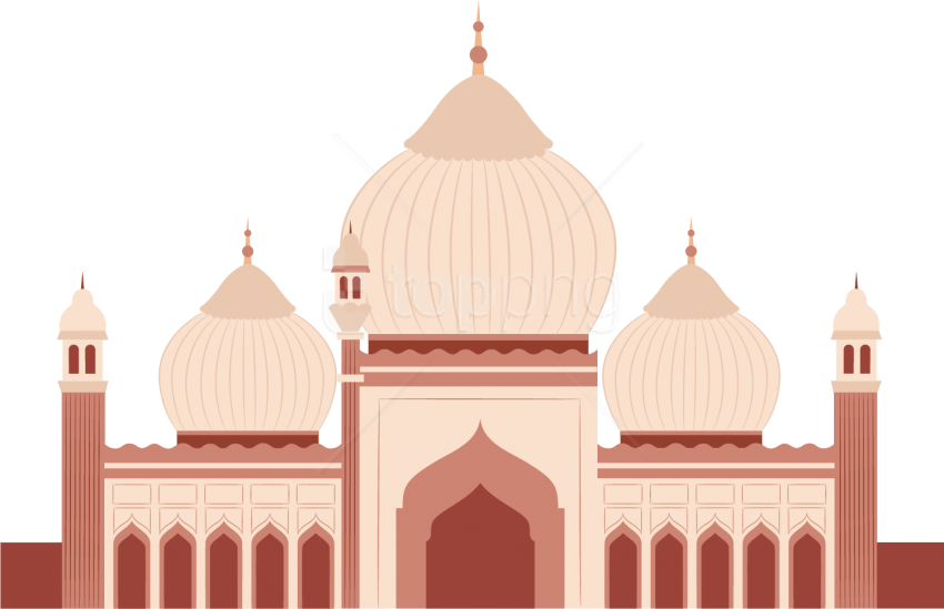 Free Png Mosque Vector Png Images Transparent Clipart (850x549), Png Download