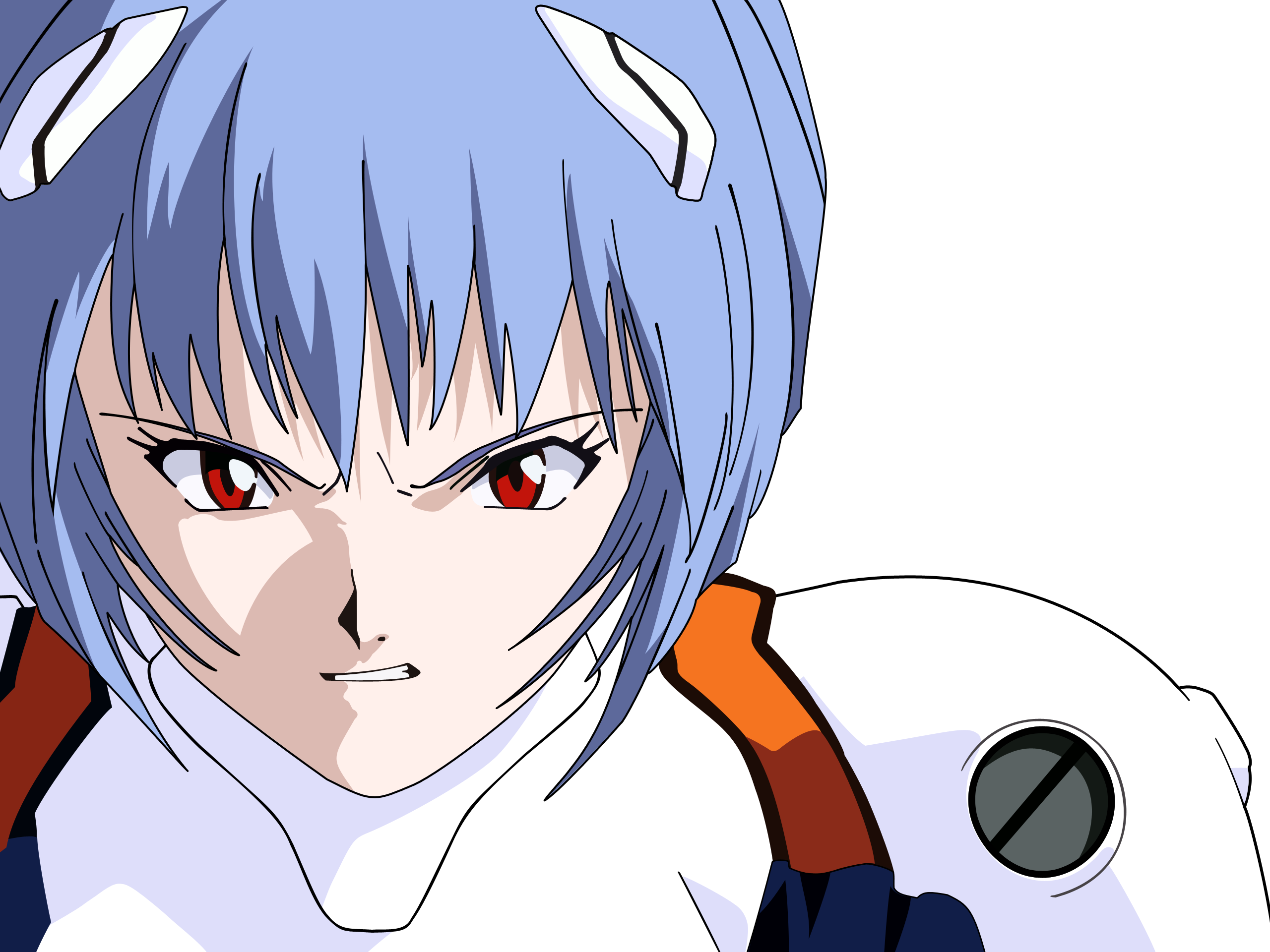 Ayanami Rei, Neon Genesis Evangelion, Transparent, - Eva Unit 00 Clipart (2560x1920), Png Download